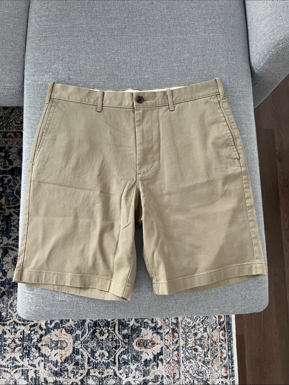 J. Crew Factory Men's Tan Flat-Front Shorts